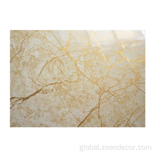 Marble Palstic Wall Decorative Materials Natural Stone Look Marble Alternative Uv Marble Sheet Supplier